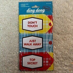 Knock Knock "Ding Dong" Luggage Tags